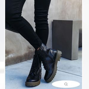 Martina Lace Up Combat Boots *brand new-never worn*